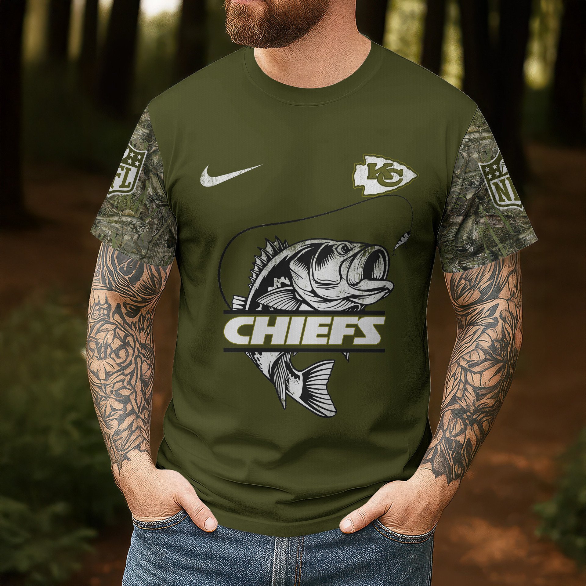 Kansas City Chiefs Fish Around And Find Out Shirt - Image 2