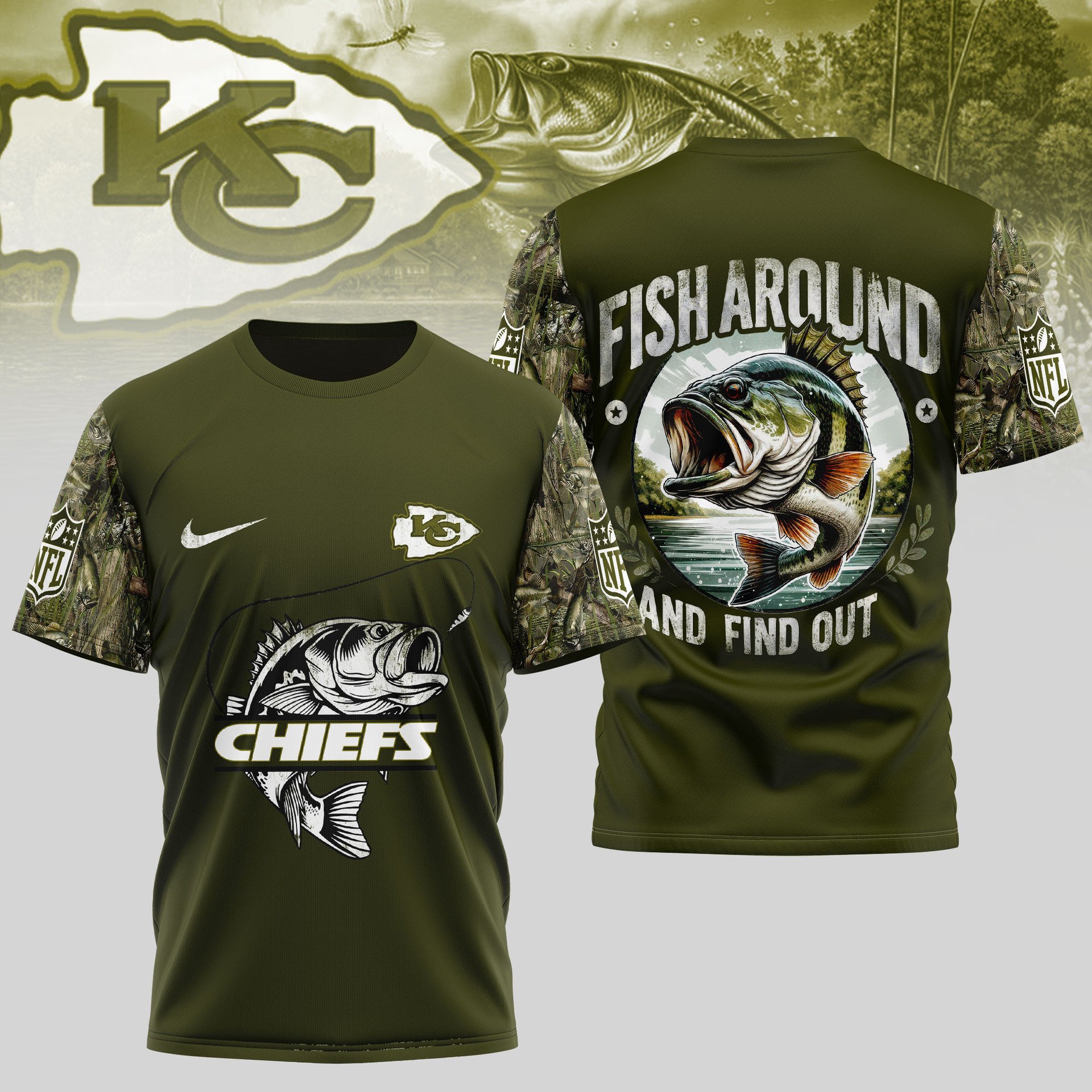 Kansas City Chiefs Fish Around And Find Out Shirt