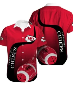 Kansas City Chiefs Flaming Football Hawaiian Shirt