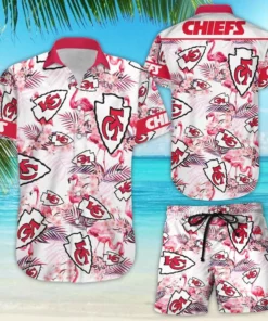 Kansas City Chiefs Flamingo Paradise Hawaiian Shirt