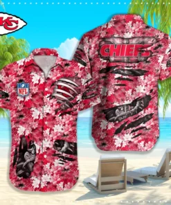 Kansas City Chiefs Floral Ripper Hawaiian Shirt