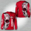 Kansas City Chiefs Floral Skull All Over Print 3D Sweatshirt DM376