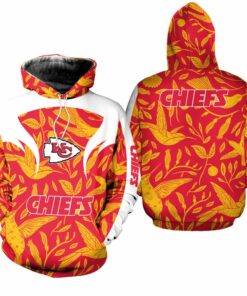 Kansas City Chiefs Flowers Hoodie Zip Up Hoodie Nla066210