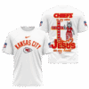 Kansas City Chiefs Football And Jesus 3D Shirt