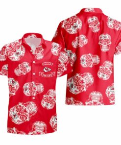 Kansas City Chiefs For Life Hawaii Shirt and Shorts Summer NEW019410