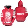Kansas City Chiefs Freddy Krueger Hallowen Hoodie Zip Up Hoodie Fleece Nla021010