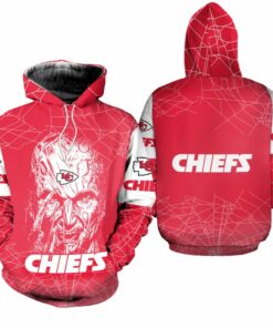 Kansas City Chiefs Freddy Krueger Hallowen Hoodie Zip Up Hoodie Fleece Nla021010