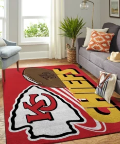 Kansas City Chiefs Game Day Football Rug