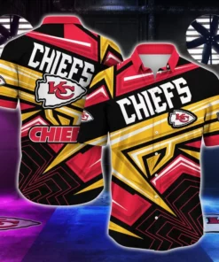 Kansas City Chiefs Geometric Power Hawaiian Shirt