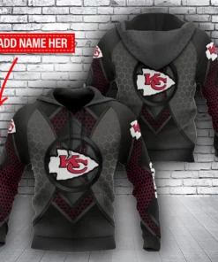 Kansas City Chiefs Geometric Strength 3D Hoodie