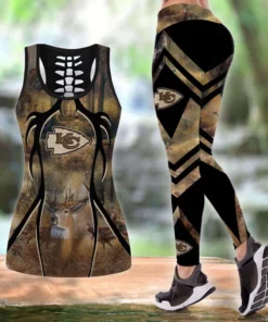 Kansas City Chiefs Glitter Leggings And Tank Top