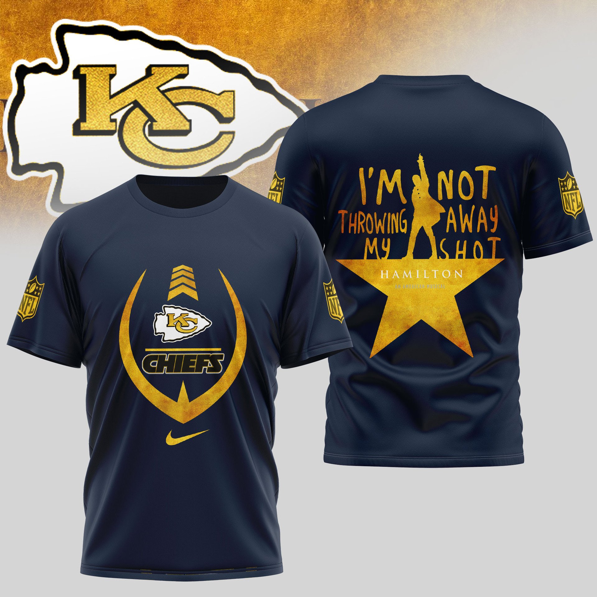 Kansas City Chiefs Golden Hamilton Star Power Shirt