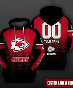 Kansas City Chiefs Gradient Fury Custom Hoodie