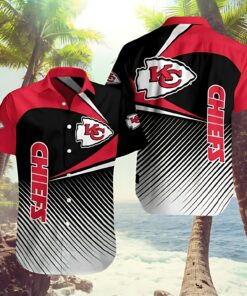 Kansas City Chiefs Gradient Stripes Hawaiian Shirt