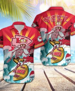Kansas City Chiefs Grateful Dead Surf Hawaiian Shirt
