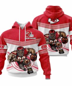 Kansas City Chiefs Gridiron Beast Custom Name Hoodie