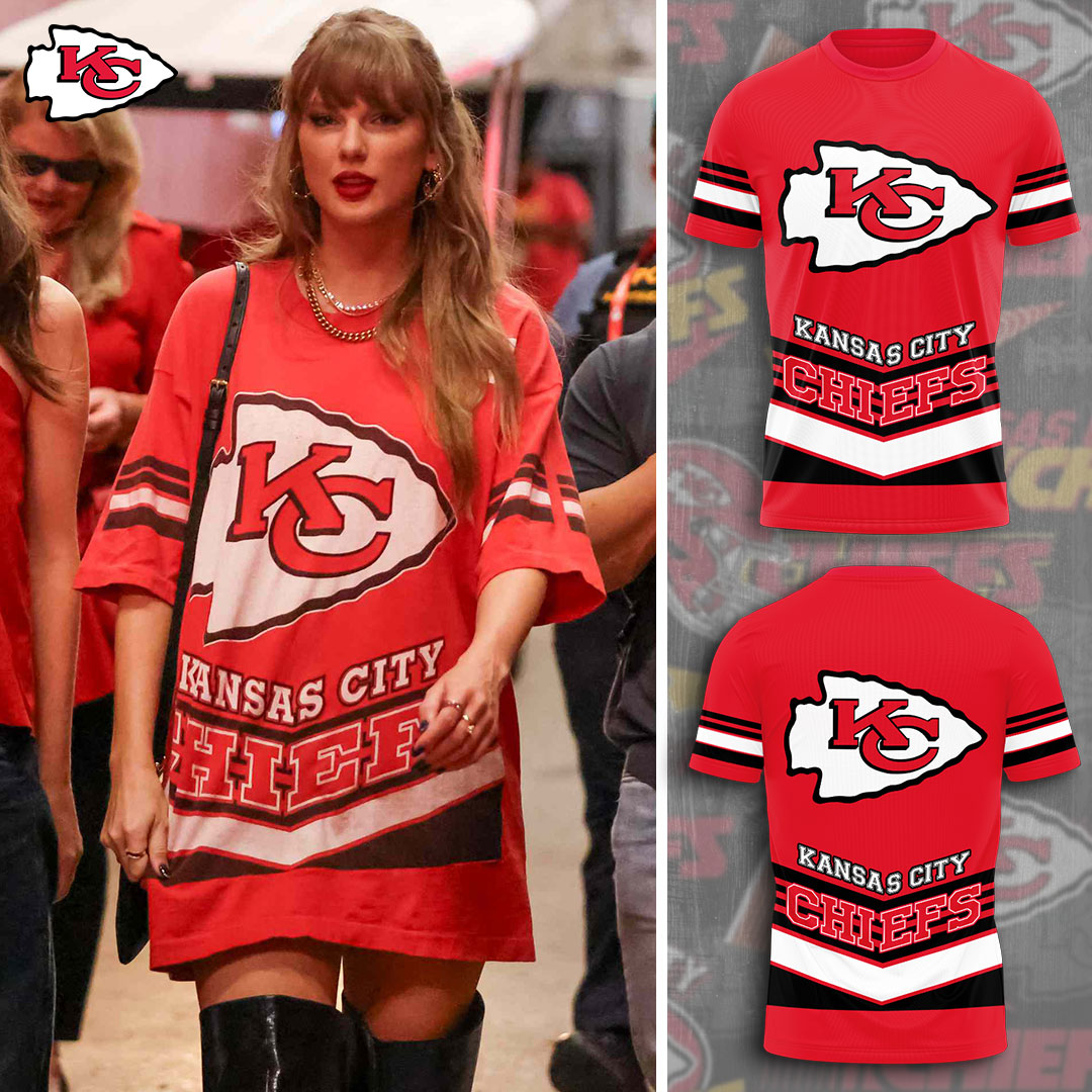 Kansas City Chiefs Gridiron Retro Stripe Jersey Shirt - Image 2