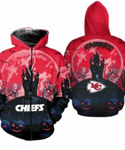 Kansas City Chiefs Halloween Background Edition Unisex Hoodie Zip Up Hoodie Nla028910