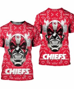 Kansas City Chiefs Halloween Clown Edition Unisex T-Shirts New044810