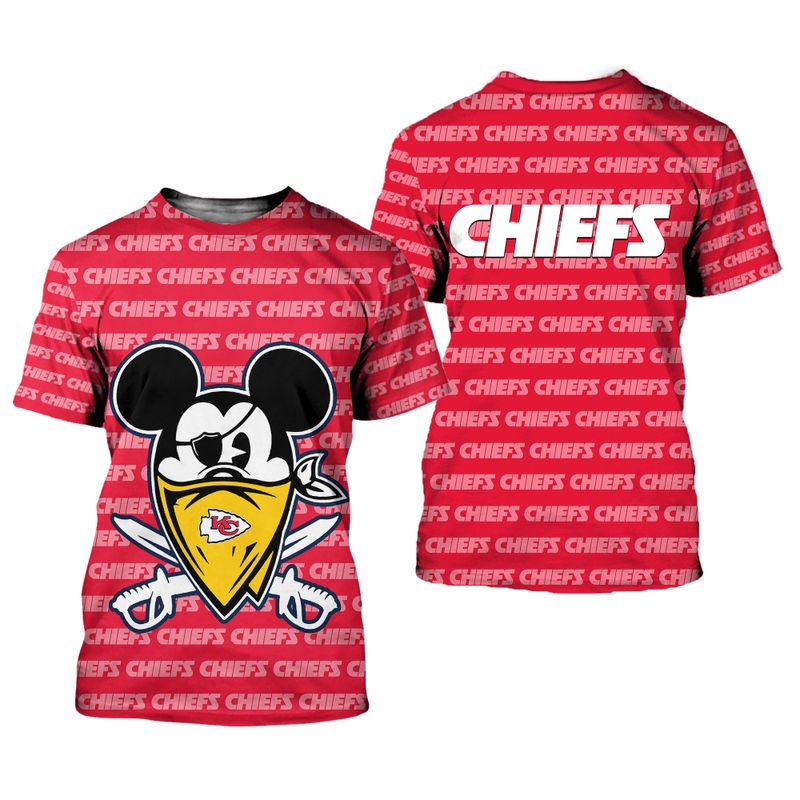 Kansas City Chiefs Halloween Evil Mickey Limited Editiont-Shirts New041910