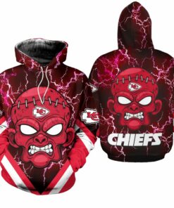 Kansas City Chiefs Halloween Frankenstein Hoodie Zip Up Hoodie Nla027910