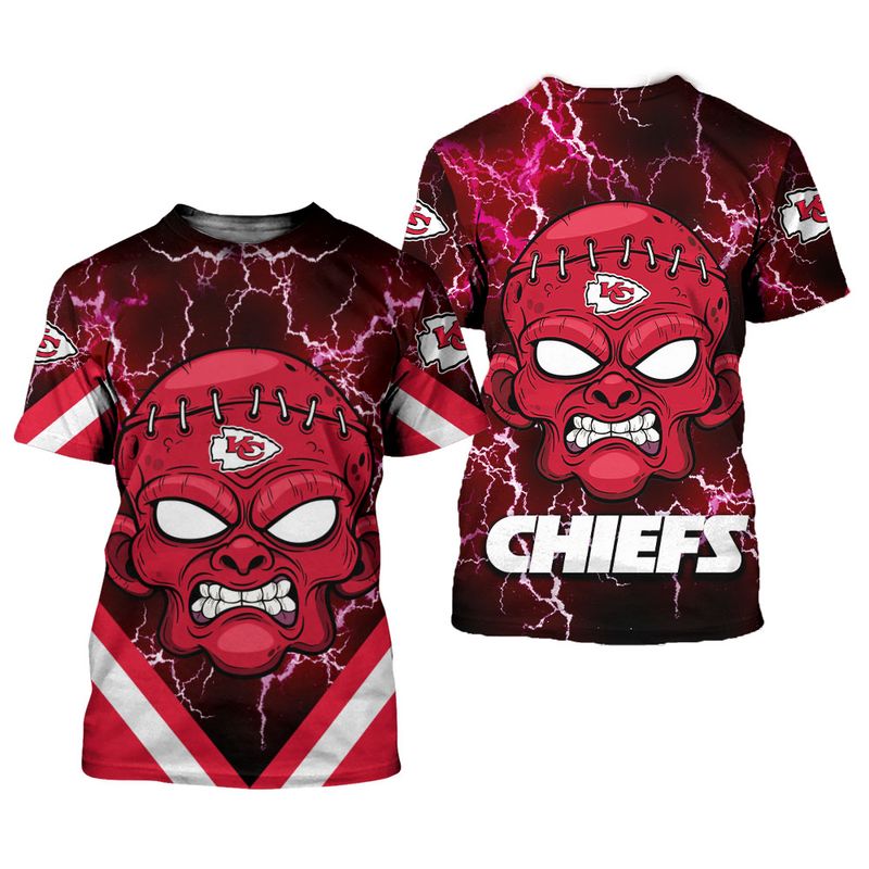 Kansas City Chiefs Halloween Frankenstein Limited Editiont-Shirts Nla027910