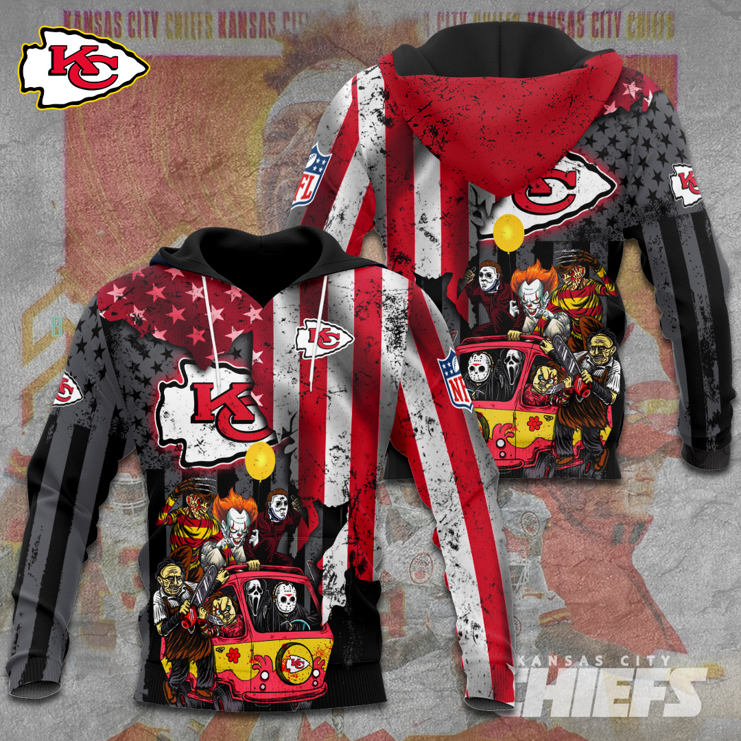 Kansas City Chiefs Halloween Horror Legends Tailgate Shirt - Image 2