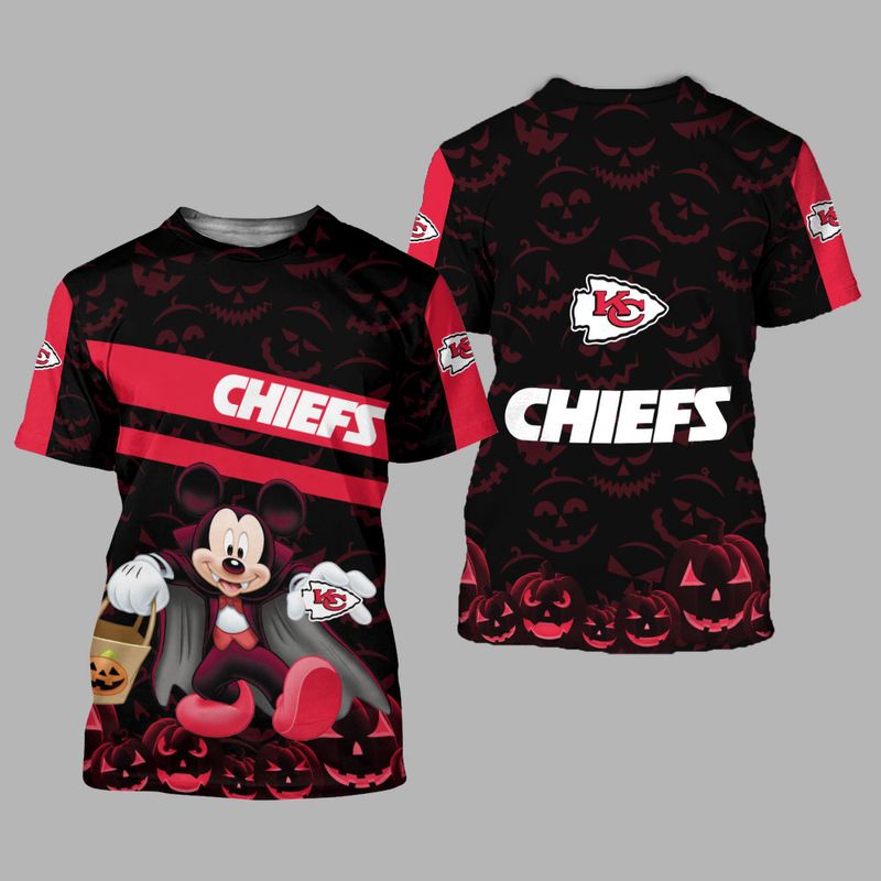 Kansas City Chiefs Halloween Mickey Limited Edition Unisex T-Shirts Nla028610