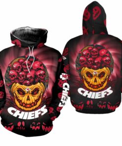 Kansas City Chiefs Halloween Pumpkin Hoodie Zip Up Hoodie Nla026110
