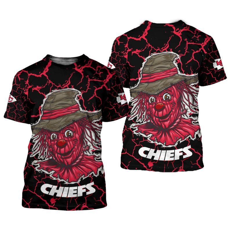 Kansas City Chiefs Halloween Scarecrow Edition Unisex T-Shirts Nla026710