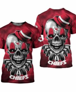 Kansas City Chiefs Halloween Skull Clown Limited Edition T-Shirts Nla029210