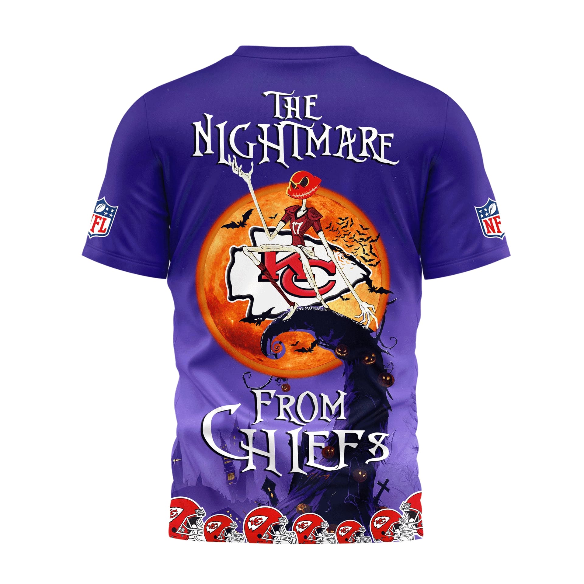 Kansas City Chiefs Halloween The Nightmare Shirt - Image 3