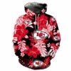 Kansas City Chiefs Hawaiian Tropical Flower Limited Edition Womens Hoodie Us Size Gts002927