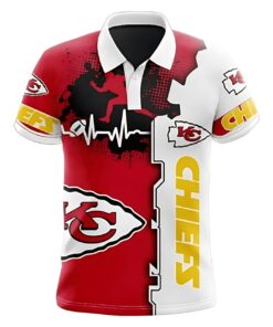Kansas City Chiefs Heartbeat Hustle Polo Shirt