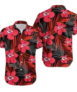 Kansas City Chiefs Hibiscus Bloom Hawaiian Shirt