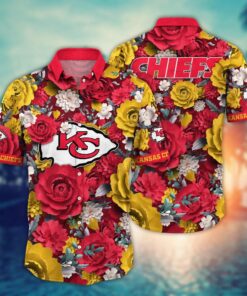 Kansas City Chiefs Hibiscus Harmony Hawaiian Shirt