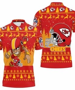 Kansas City Chiefs Holiday Spirit 3D Polo Shirt