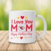 Kansas City Chiefs I Love You Mom Mother's Day Mug