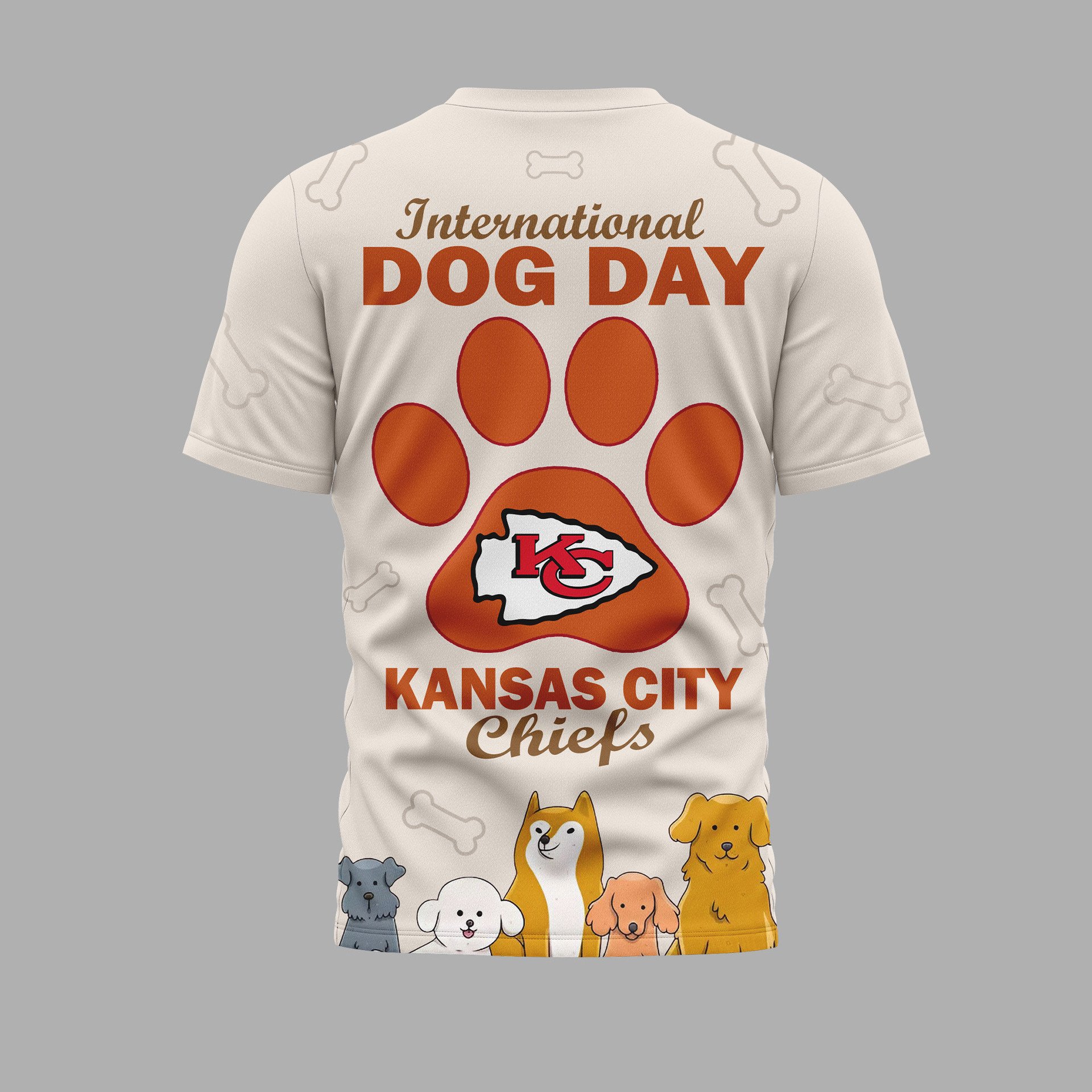 Kansas City Chiefs International Dog Day Shirt - Image 3