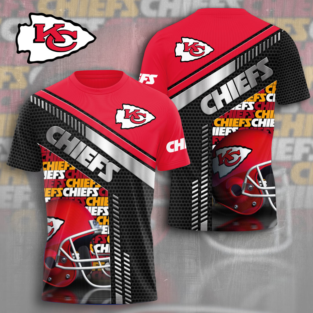 Kansas City Chiefs Iron Rush Helmet Impact Shirt
