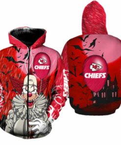 Kansas City Chiefs It Halloween Limited Edition Hoodie Zip Hoodie Fleece Hoodie Unisex Size Nla021910