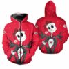 Kansas City Chiefs Jack Skellington Christmas Limited Edition Hoodie Zip Hoodie Unisex Size New059610
