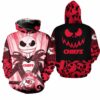 Kansas City Chiefs Jack Skellington Halloween Hoodie Zip Up Hoodie Fleece Nla022210
