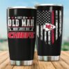 Kansas City Chiefs Just An Old Man Happy Father's Day Tumbler