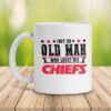 Kansas City Chiefs Just An Old Man White Ceramic Mug