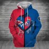 Kansas City Chiefs Kansas City Royals 3d Zip Hoodie Sizes S-5xl Th1382-Sk