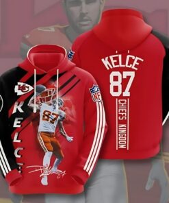 Kansas City Chiefs Kelce 87 Elite 3D Hoodie