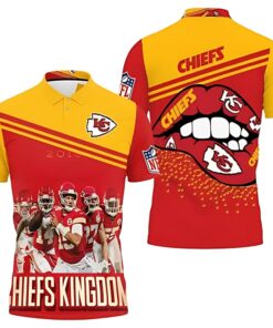 Kansas City Chiefs Kingdom Pride 3D Polo Shirt