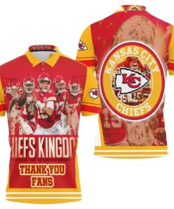 Kansas City Chiefs Kingdom Thank You Fan 3D Polo Shirt