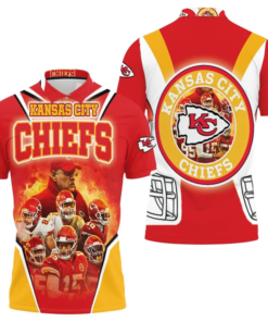 Kansas City Chiefs Leadership Inferno 3D Polo Shirt